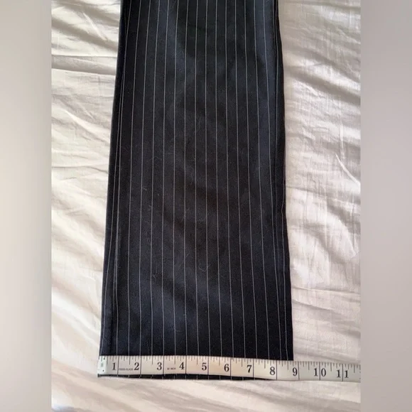 Adika Like New Black Lucille Pinstripe Vest & Pants Set